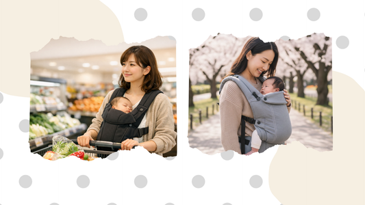 新生児に抱っこ紐で縦抱きは大丈夫？首すわり前に大切にしたいこと