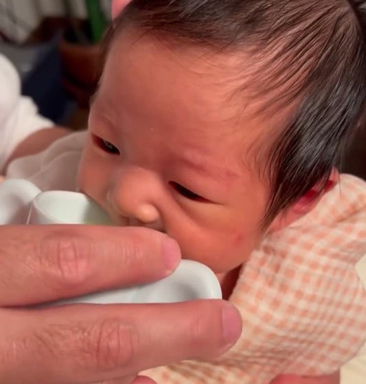 SUSURUマグでカップフィーディング