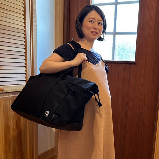 お産で入院する時に入院グッズを入れて持って行きました！